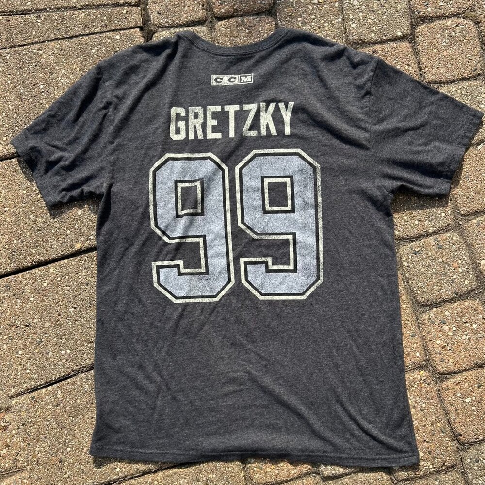 Wayne Gretzky Los Angeles Kings NHL Hockey T Shirt Women Sz L